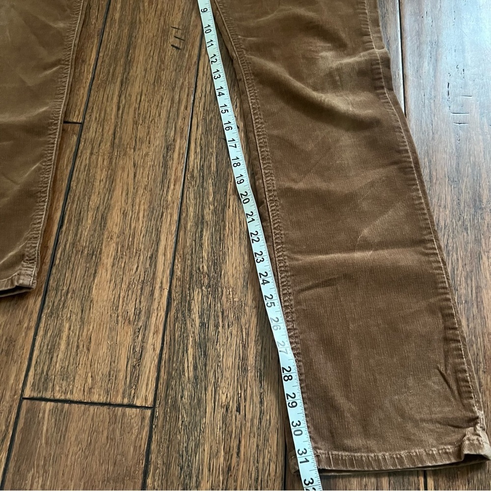Vintage Abercrombie & Fitch Brown Corduroy Pants Low Rise Size 10 Straight Leg - Picture 13 of 13